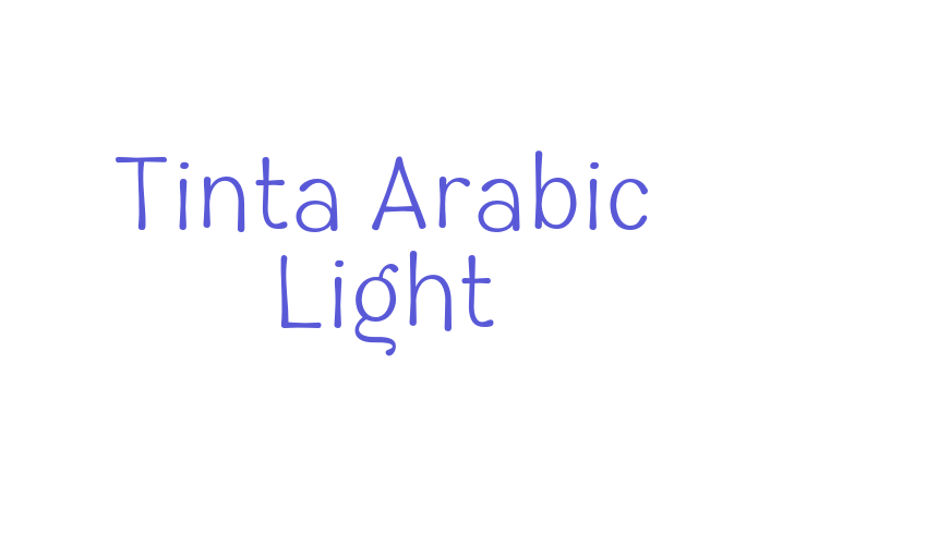 Tinta Arabic Light Font Download