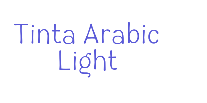 Tinta Arabic Light Font