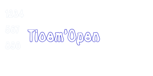 Tioem-Open font free