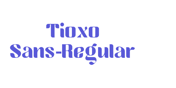 Tioxo Sans-Regular Font Download