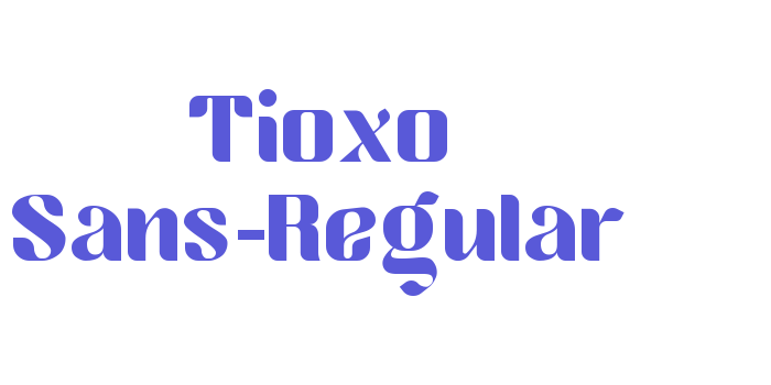 Tioxo Sans-Regular Font