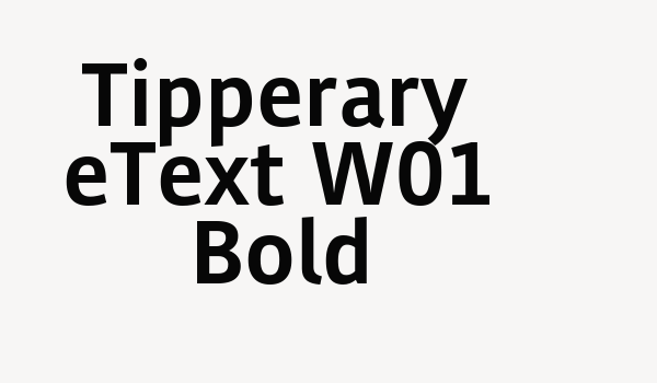 Tipperary eText W01 Bold Font