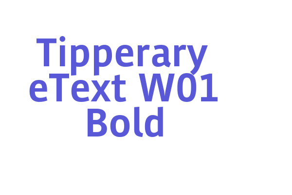 Tipperary eText W01 Bold Font