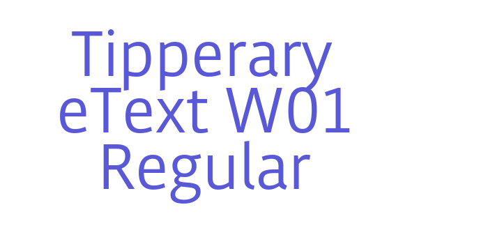 Tipperary eText W01 Regular Font Download