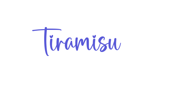 Tiramisu Font