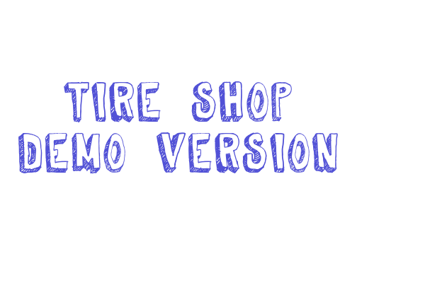 Tire Shop Demo Version Font Download