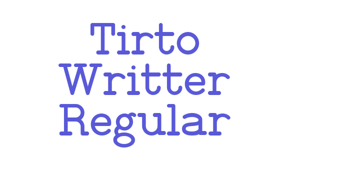 Tirto Writter Regular Font Download