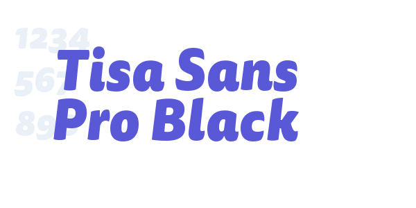 Tisa Sans Pro Black font