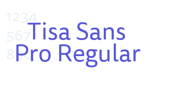 Tisa Sans Pro Regular font