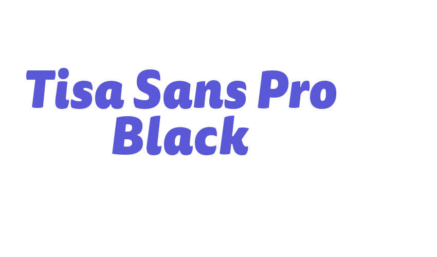 Tisa Sans Pro Black Font Download