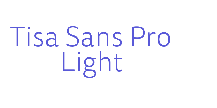 Tisa Sans Pro Light Font Download