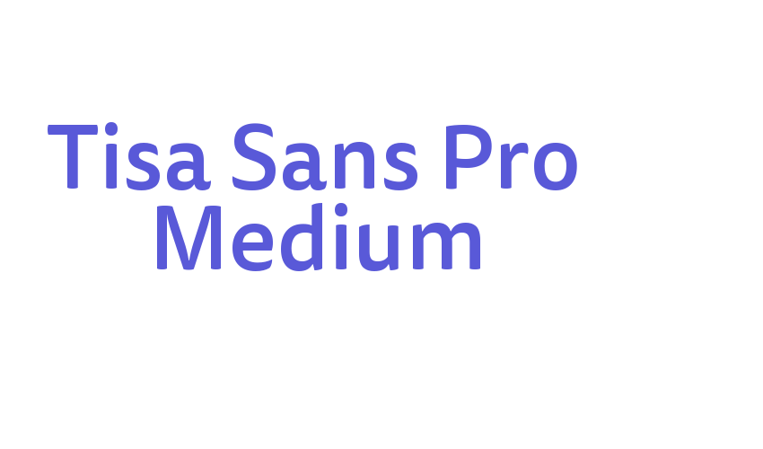 Tisa Sans Pro Medium Font Download