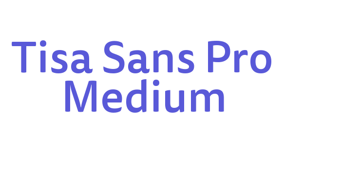 Tisa Sans Pro Medium Font Download