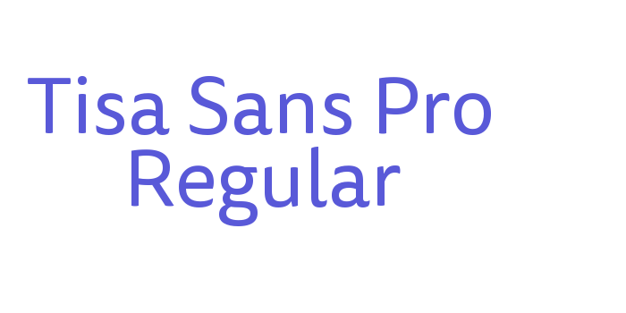 Tisa Sans Pro Regular Font Download