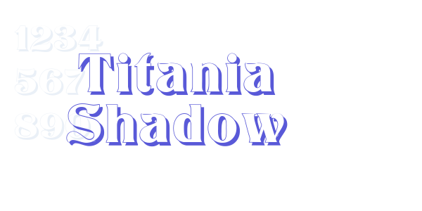 Titania Shadow font free