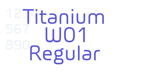 Titanium W01 Regular font free