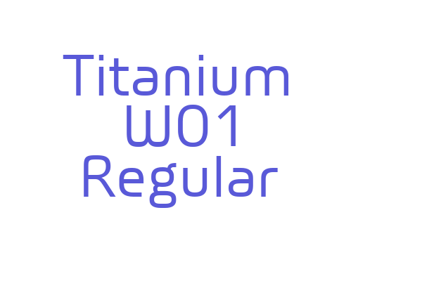 Titanium W01 Regular Font