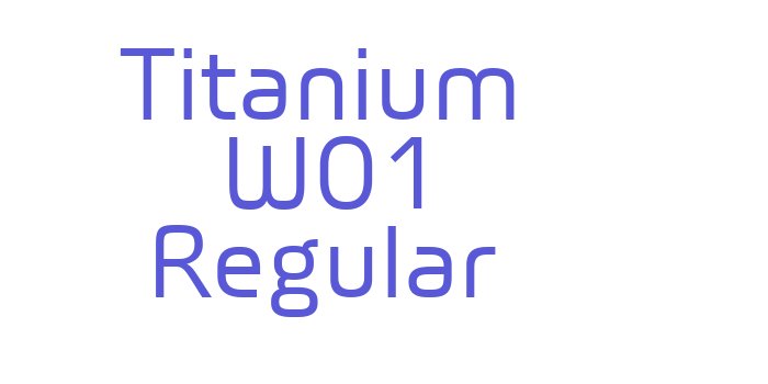 Titanium W01 Regular Font Download