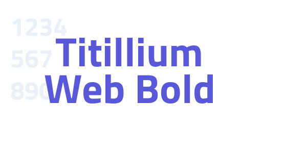 Titillium Web Bold font free