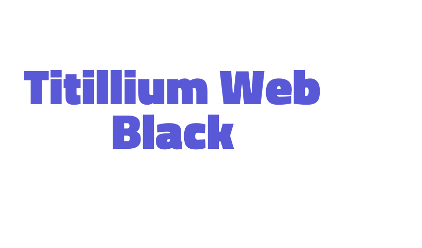 Titillium Web Black Font Download