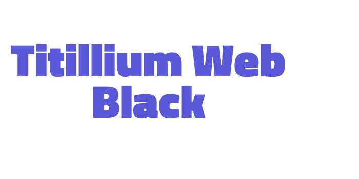 Titillium Web Black Font Download