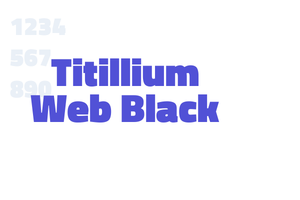 Titillium Web Black