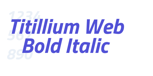 Titillium Web Bold Italic-font-download