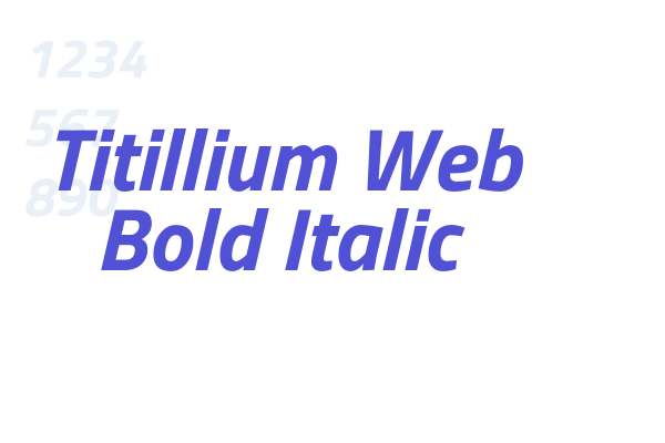 Titillium Web Bold Italic