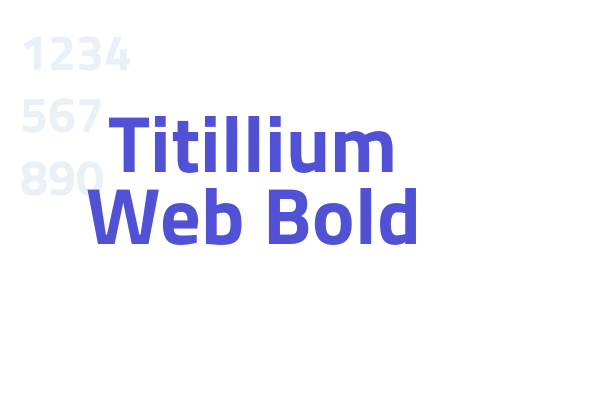 Titillium Web Bold