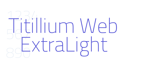 Titillium Web ExtraLight-font-download