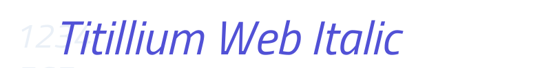 Titillium Web Italic-font