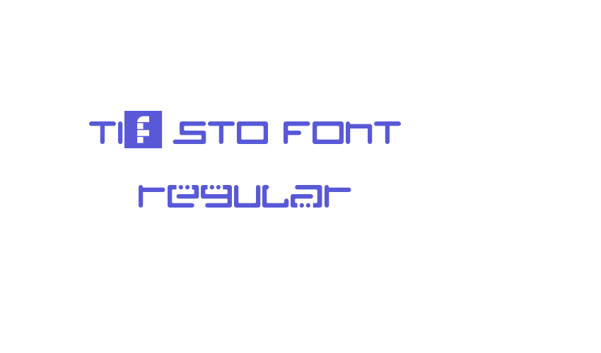 Tiësto Font Regular Font Download