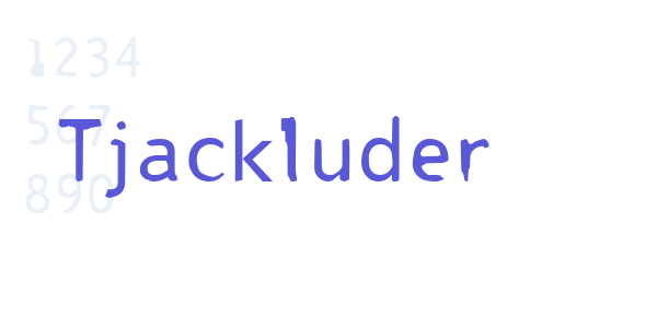 Tjackluder font free