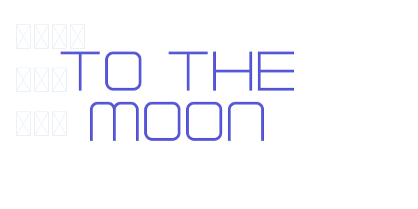 To The Moon font free