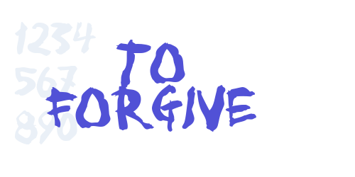 To forgive-font-download
