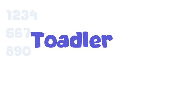 Toadler font free