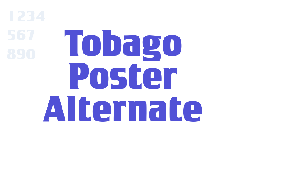 Tobago Poster Alternate-font-download