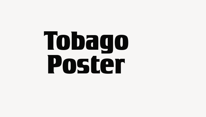 Tobago Poster font download