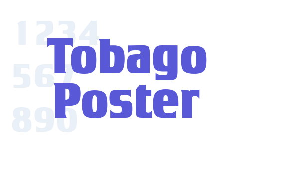 Tobago Poster Font