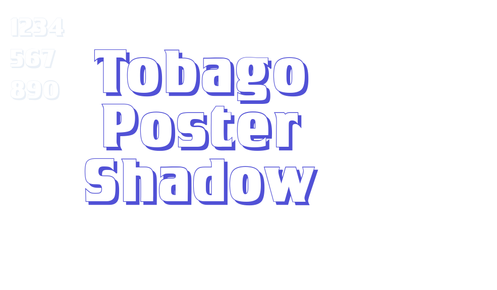 Tobago Poster Shadow-font-download