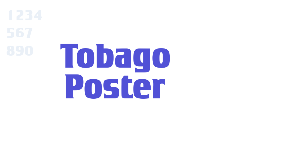 Tobago Poster-font-download