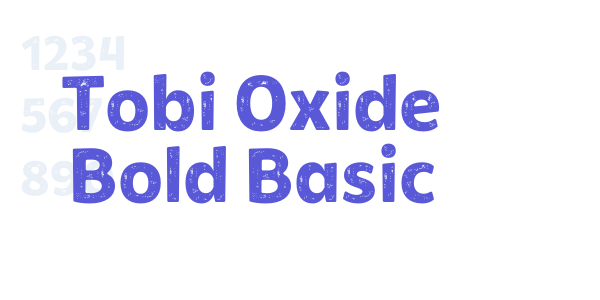 Tobi Oxide Bold Basic font free