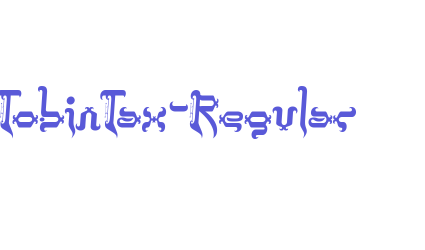 TobinTax-Regular Font