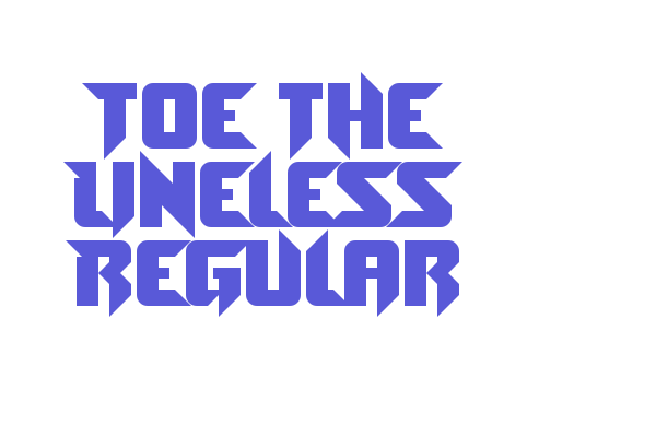 Toe the Lineless Regular Font