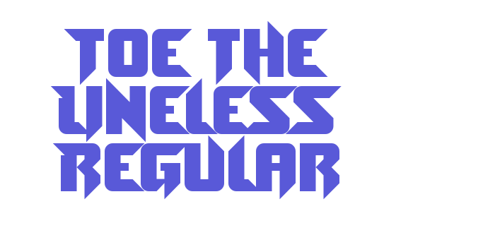 Toe the Lineless Regular Font Download