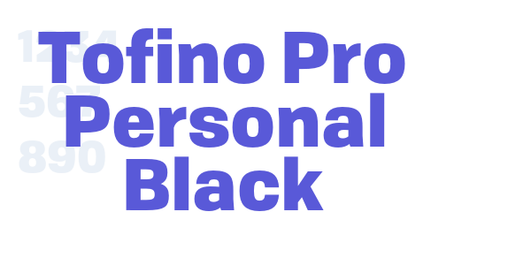 Tofino Pro Personal Black font free