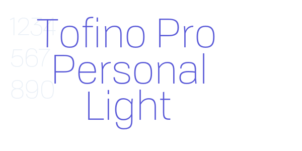 Tofino Pro Personal Light font free