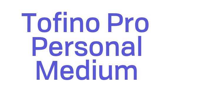 Tofino Pro Personal Medium Font Download