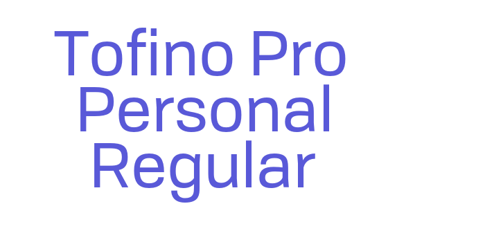 Tofino Pro Personal Regular Font Download