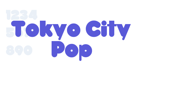 Tokyo City Pop font